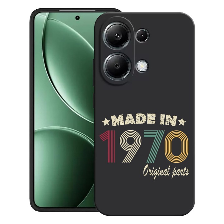 BestCase® Husa pentru Poco M6 Pro 4G / Xiaomi Redmi Note 14 Pro 4G cu Design Original Parts 1970, TPU Mat Ultra Slim, 2052019 B 1987