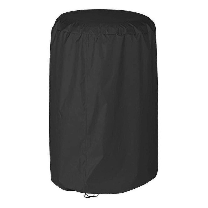 Husa auto universala pentru roti, neagra, din poliester, 72x117cm, design cu fermoar si snur ajustabil