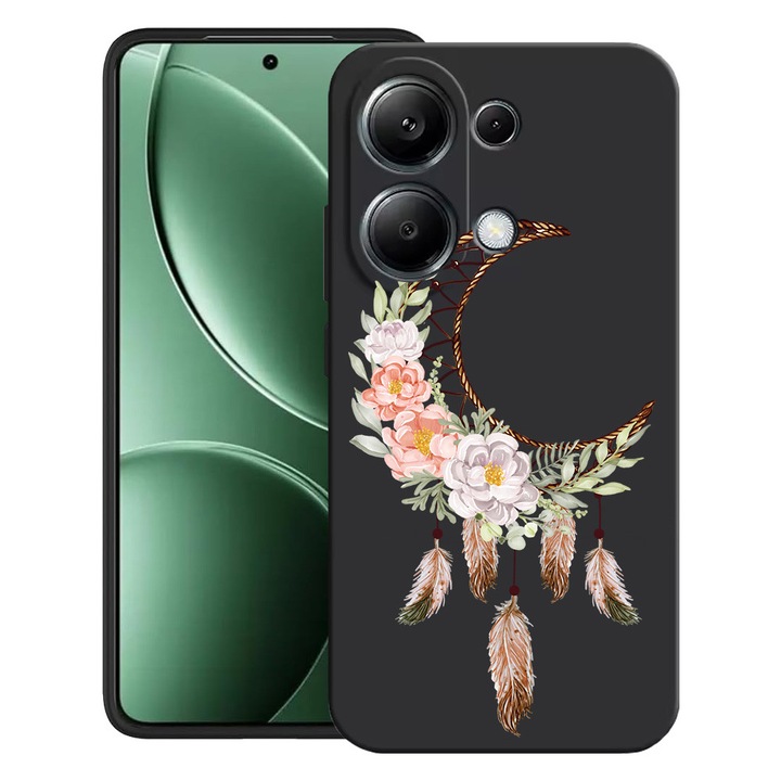 BestCase® Husa pentru Poco M6 Pro 4G / Xiaomi Redmi Note 14 Pro 4G cu Design Dreamcatcher, TPU Mat Ultra Slim, 2052019 B 951