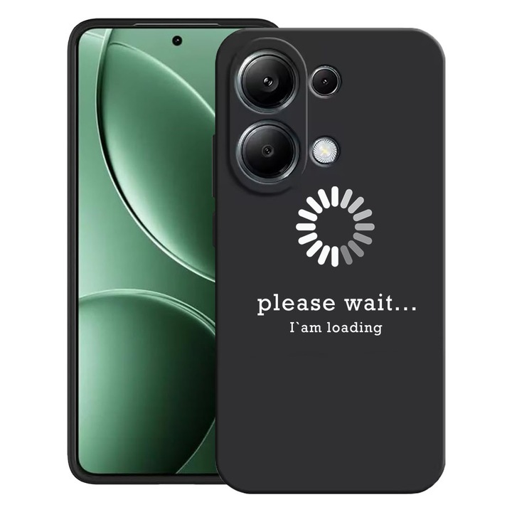 BestCase® Калъф за Poco M6 Pro 4G / Xiaomi Redmi Note 14 Pro 4G с дизайн Please wait..., TPU Мат Ултратънък, 2052019 B 37
