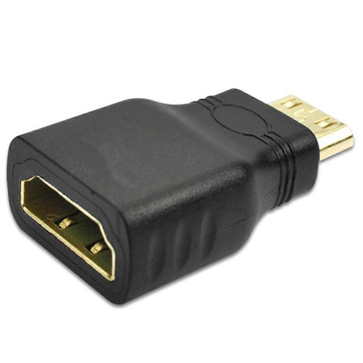 Адаптер Mini HDMI към HDMI, 4K, черен, 3.5x2.0см