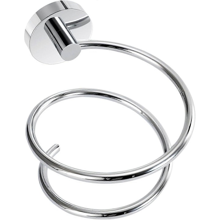 Suport pentru uscator de par din otel inoxidabil 304, rezistent la temperaturi ridicate, cromat, pentru baie sau salon