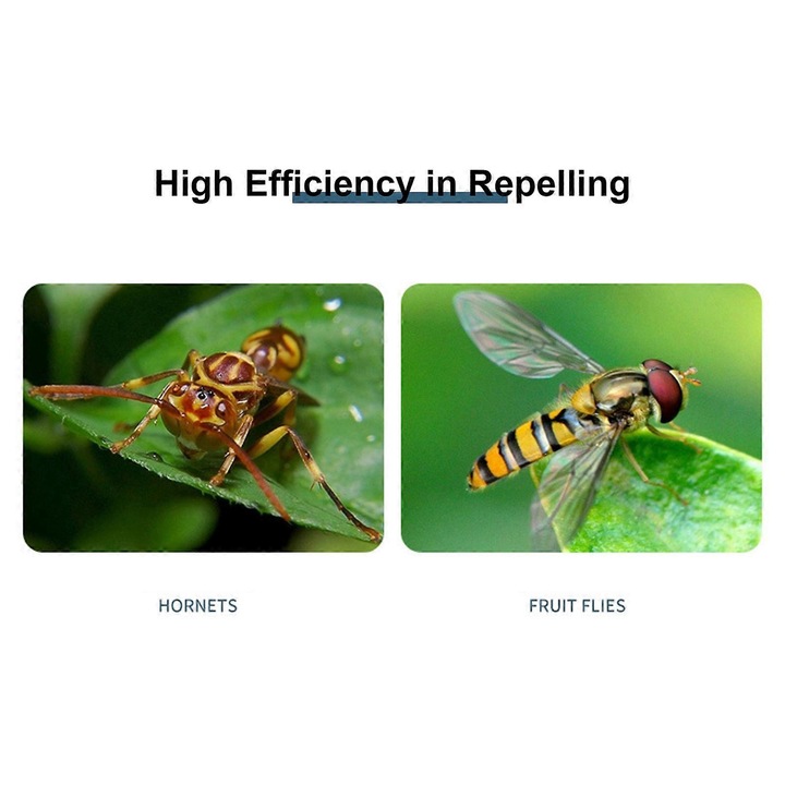 Соларен репелент против комари, оранжев, преносим дизайн, чувствителен контрол на светлината, размери 118x93x93mm