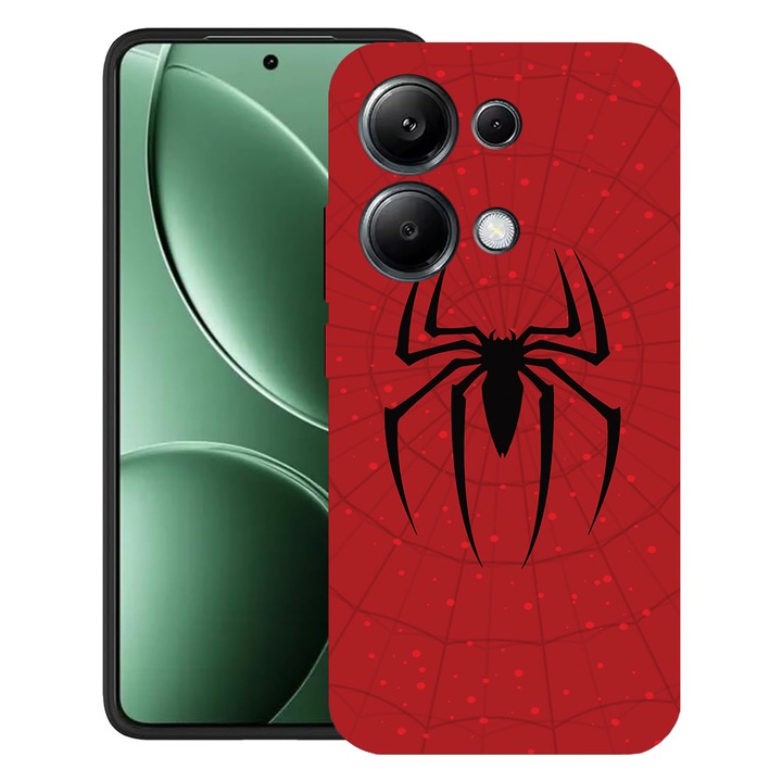 BestCase® Husa pentru Poco M6 Pro 4G / Xiaomi Redmi Note 14 Pro 4G cu Design Spider, TPU Mat Ultra Slim, 2052019 B 1433