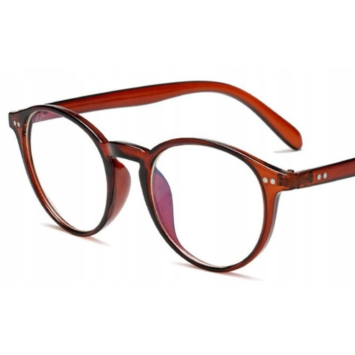 Ochelari de calculator Swokance, F447, filtrare lumina albastră, protecție UVB, transparent, unisex, set ochelari + carcasă + ștergere ochelari