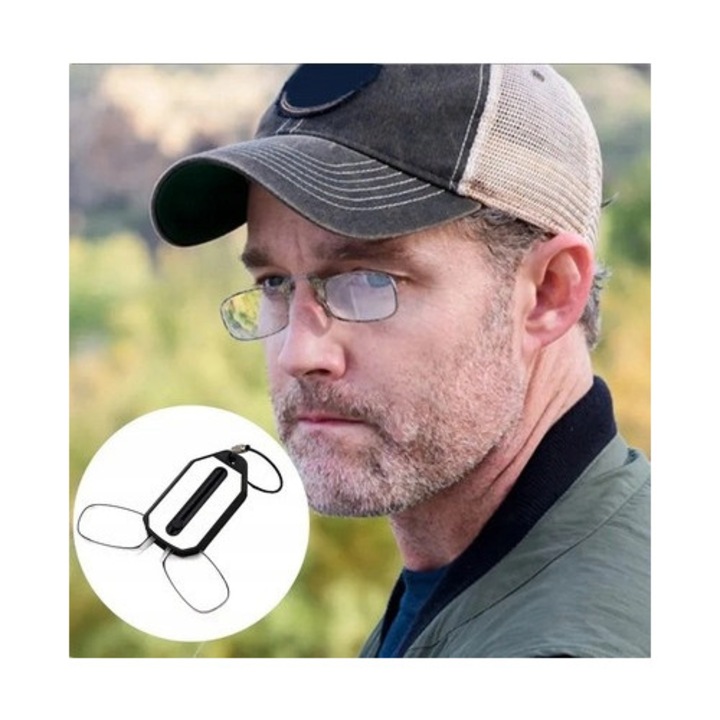 Ochelari pliabili pentru citire, +2.50, plastic, femei