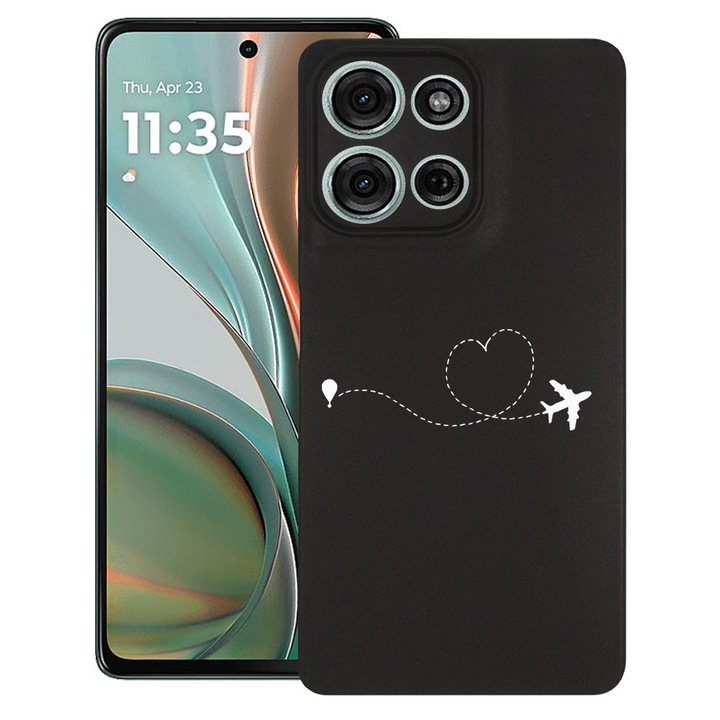 BestCase® Husa pentru Motorola Edge 50 cu Design Love To Travel, TPU Mat Ultra Slim, 2060075 B 746