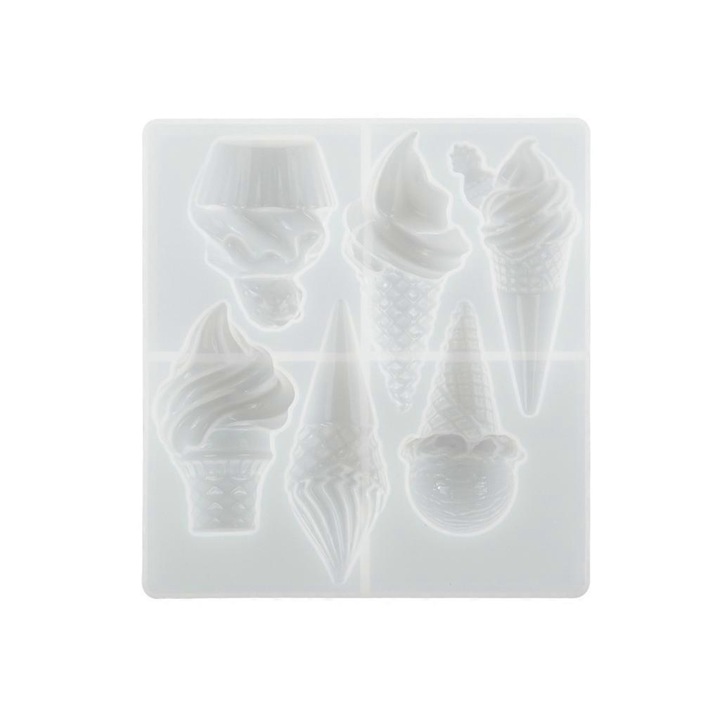 Szilikon forma fagylaltkészítéshez, DIY kiegészítők, 1 készlet, részletes méret a képen