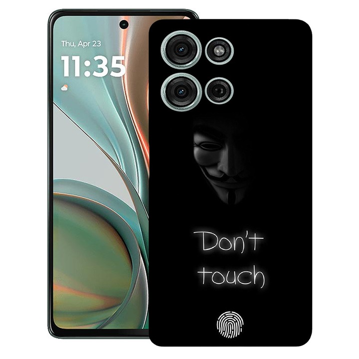 BestCase® Husa TPU Ultra Slim Compatibil cu Motorola Edge 60 Neo, cu Design Don’t Touch My Phone, 3119614 B 1167