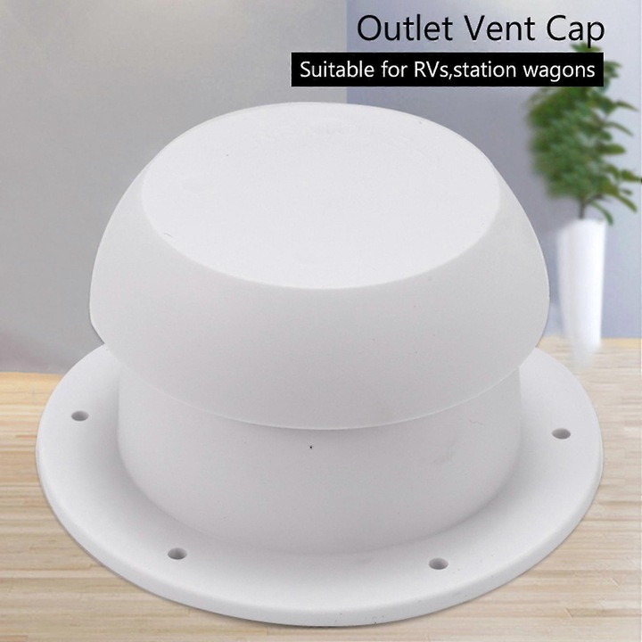 Cap de ventilatie pentru RV, alb, 134.5x71.5x80mm