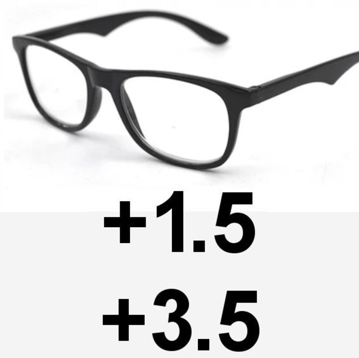 Ochelari bifocali, F558d, +1.5/+3.5, transparent, set ochelari + carcasa + stergere ochelari