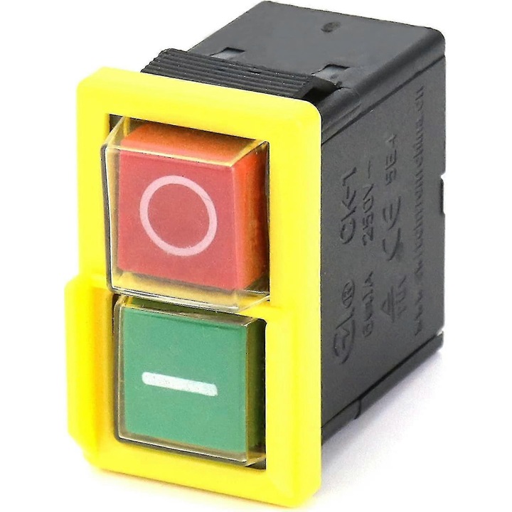 Intrerupator KJD6, 250V, 4A, PVC, 4.8x0.8cm