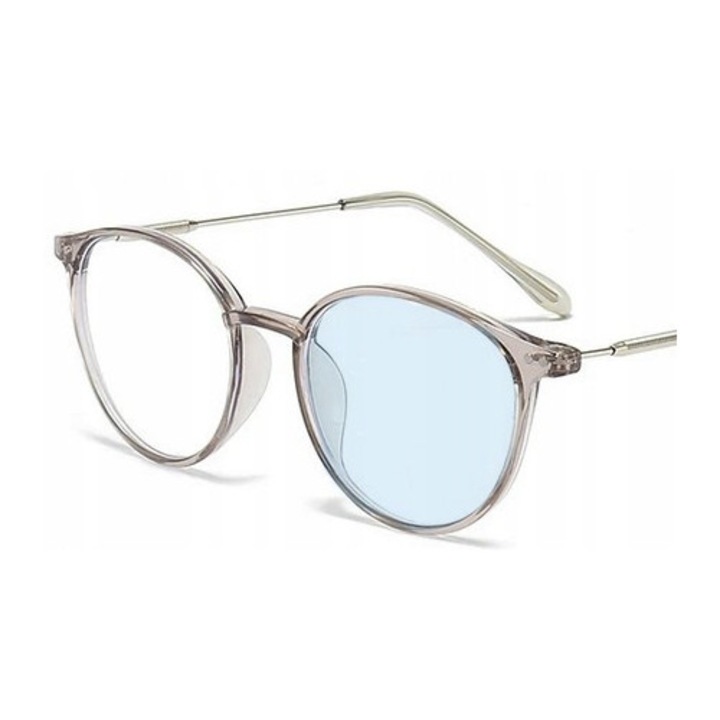 Ochelari de soare corectivi F507f, gri argintiu, dioptrie -2.50, plastic, pentru femei