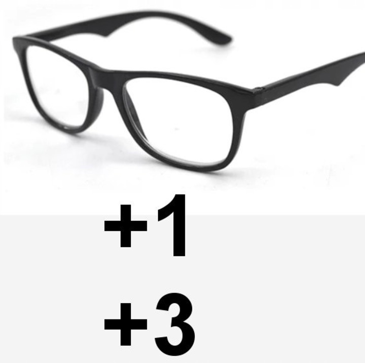 Ochelari bifocali Swokance, +3.00, transparent, set cu carcasa și stergere ochelari