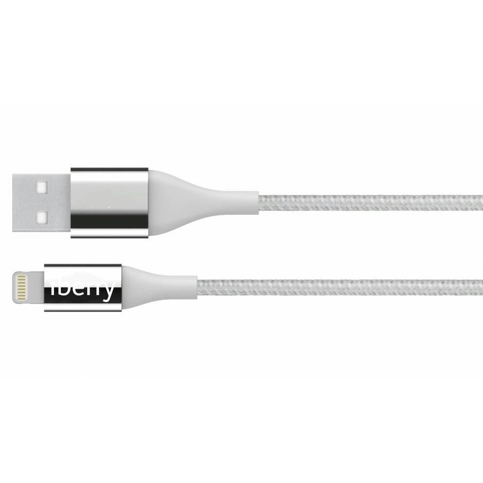 Cablu Iberry MiColor 8 Pini Argintiu Pentru Ipod Ipad Iphone 5,5S,6,6S,6 Plus,7,7 Plus ,8,8 Plus