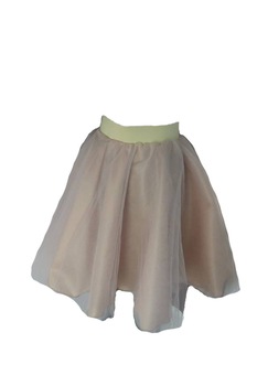 Fusta bej din tul marimea M Fusta bej din tul marimea M