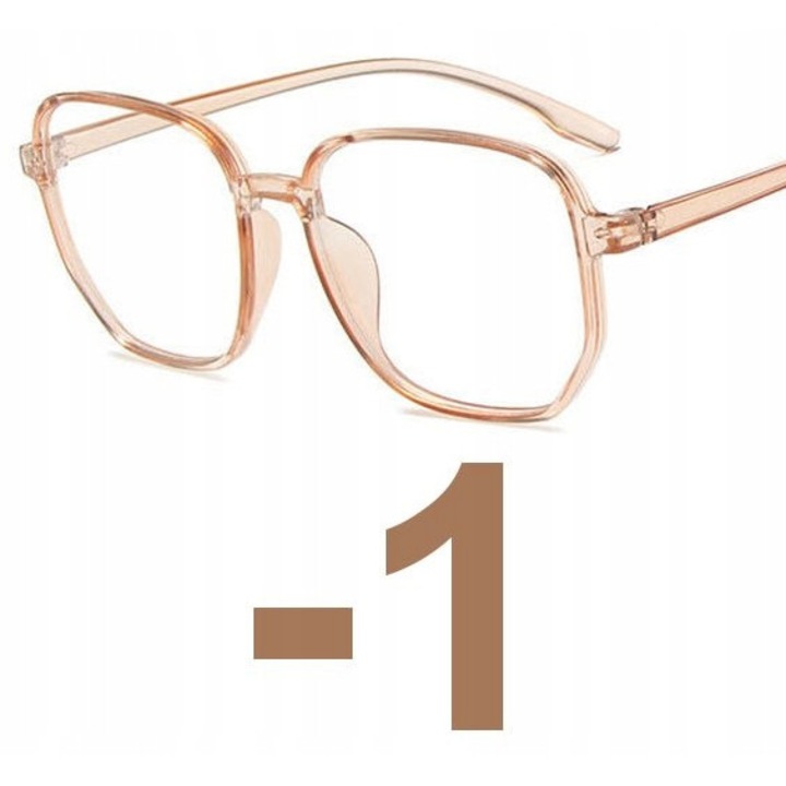 Ochelari corectivi femei, Policarbonat, -1.00, multicolor, set