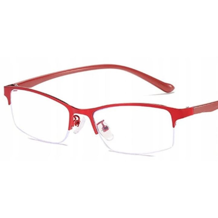 Ochelari de vedere pentru femei, model 475, metal, miopie -4.00, cadru metalic, tampoane nas silicon