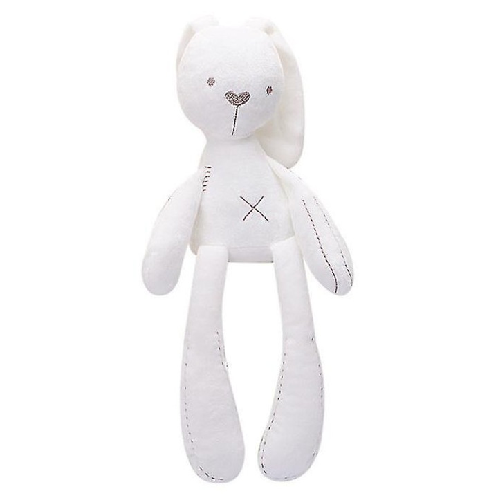 Jucarie de plus iepure cu picioare lungi, 42x11cm, multicolor, set de jucarii de plus