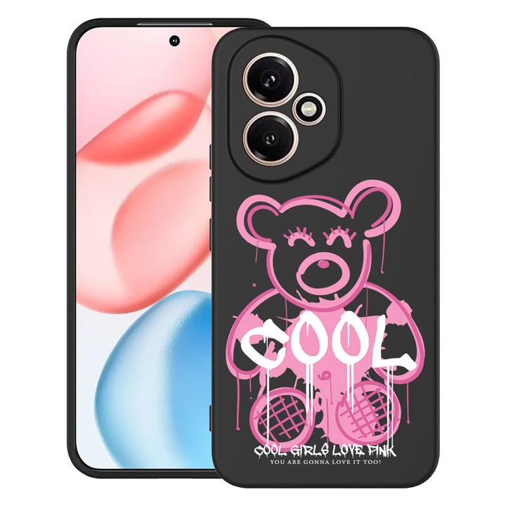 BestCase® Husa pentru Honor 400 cu Design Teddy Bear Cool Pink, TPU Mat Ultra Slim, 2060076 B 1551