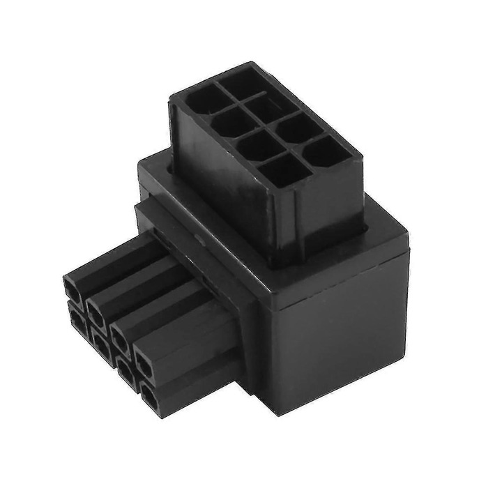 Conector alimentare 8PIN pentru placi video, negru, adaptor pentru alimentare grafica