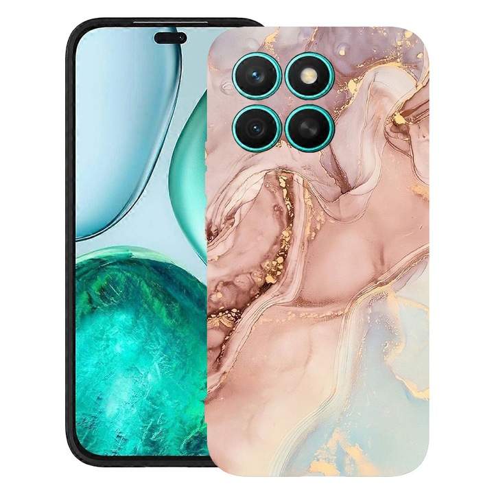 BestCase® Husa pentru Honor X7d / 400 Smart cu Design Rose Marble, TPU Mat Ultra Slim, 2071155 B 1253