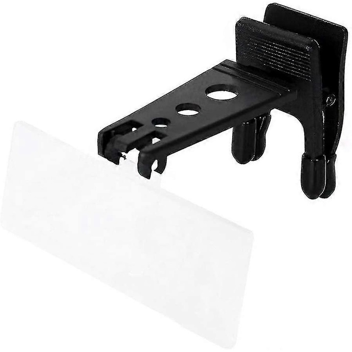 Lupa clip-on cu 3 lentile interschimbabile, 1.5X, 2.5X, 3.5X, 75x28mm, portabila