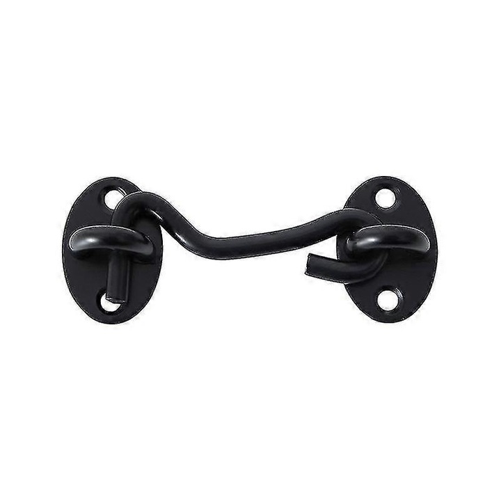Broasca pentru usa, cabin hook, neagra, 75x27mm, 1 bucata