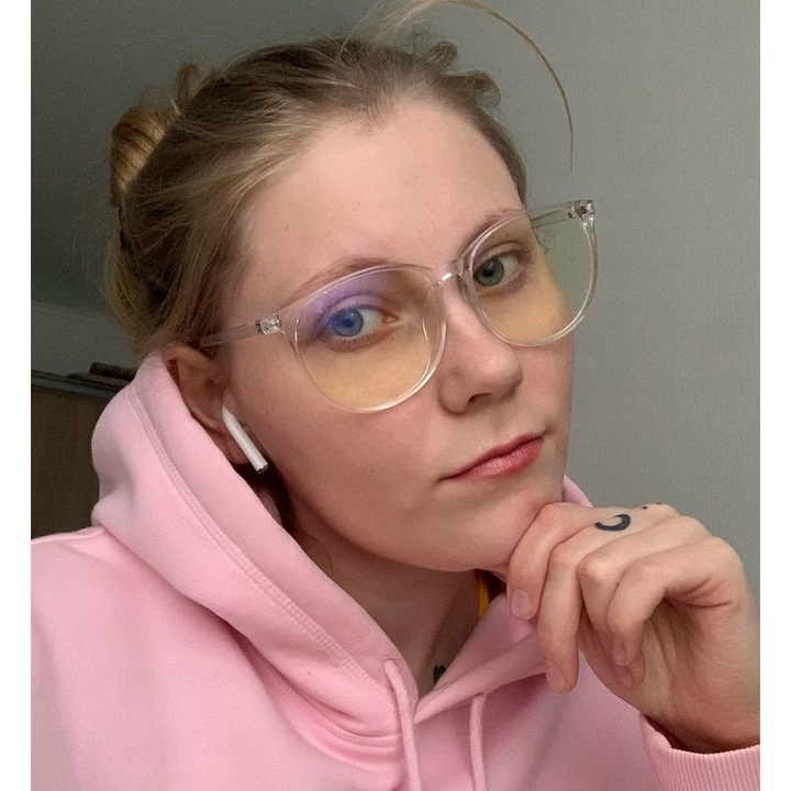 Ochelari de vedere Retro, -5.50 dioptrii, Policarbonat, pentru femei