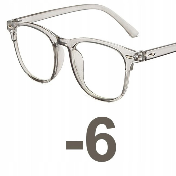 Ochelari corectivi retro, -6.00, policarbonat, pentru femei