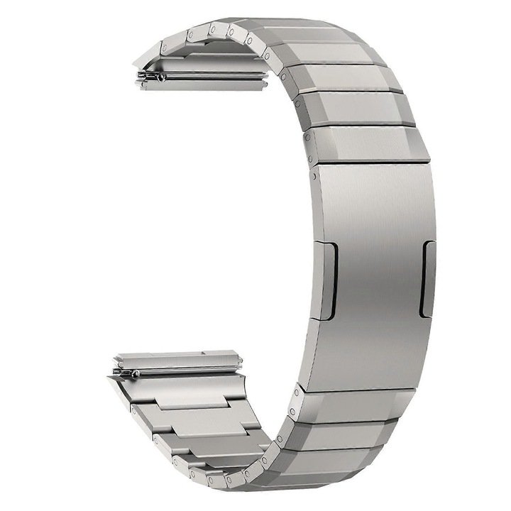 Bratara pentru Huawei Watch GT 5 Pro 46mm/GT 5 46mm, aliaj, ajustabila, argintiu