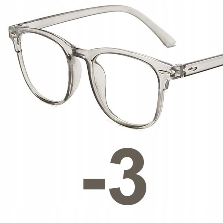 Ochelari corectivi tocilar retro, -3.00, policarbonat, femei