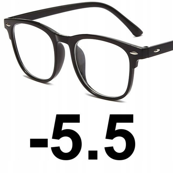 Ochelari corectivi retro pentru femei, -5.50, policarbonat