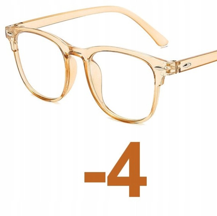 Ochelari corectivi Retro NERD, -4.00 dioptrii, policarbonat, pentru femei