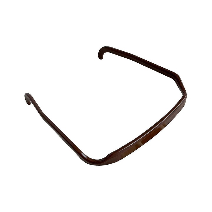 Bentita de par pentru bucle, design patrat, 14.5cm, maro inchis