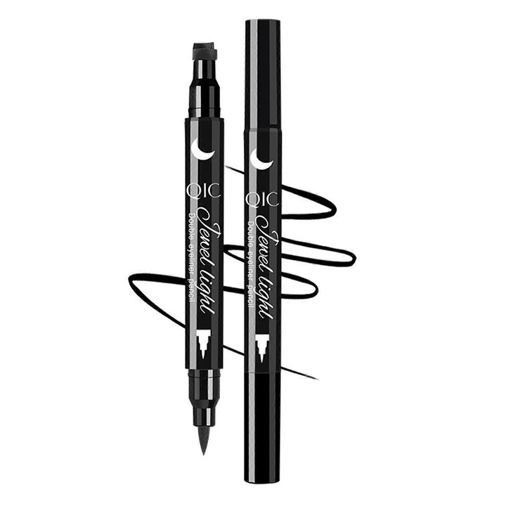 Eyeliner cu stampila, rezistent la apa, negru