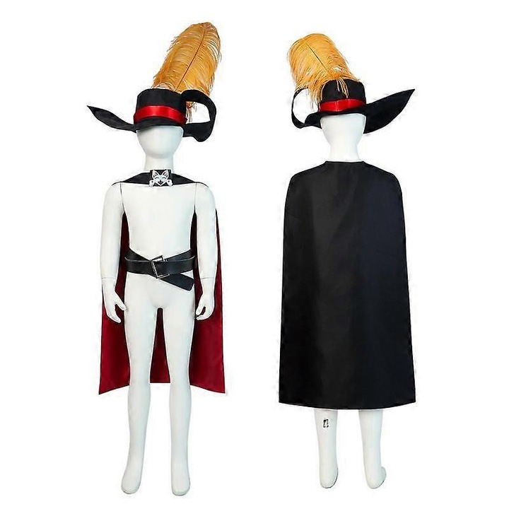 Set costum de cosplay motanul incaltat, poliester, 120 cm