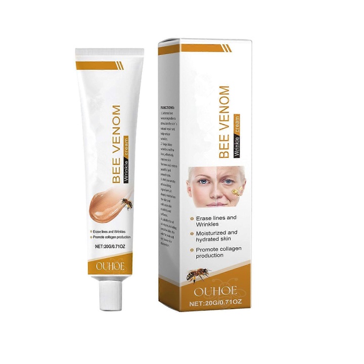Крем за лице с пчелна отрова, OUHOE, против бръчки, стягащ