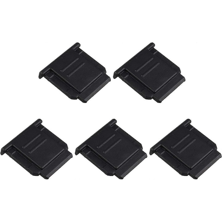 Set 5 capace protectie blit pentru camere Sony, protectie maxima, ABS, negru