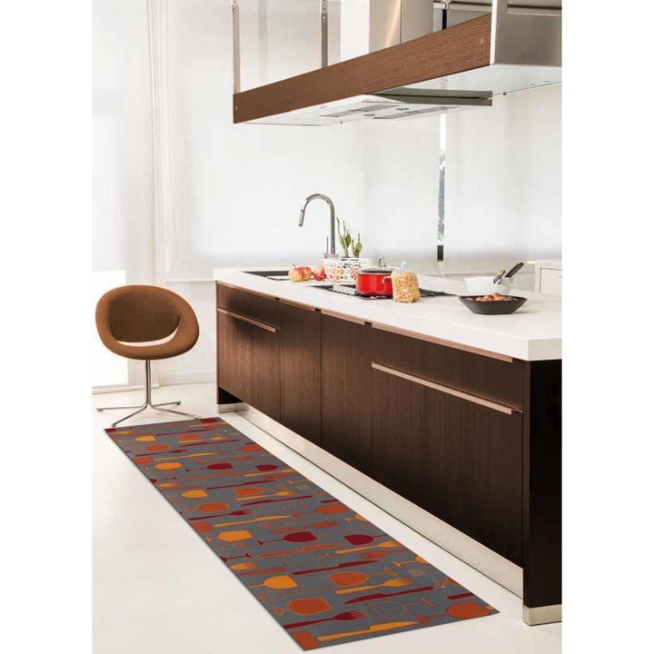 Covor Tip Traversa Bucatarie Poliester CT-131214 67x150 cm