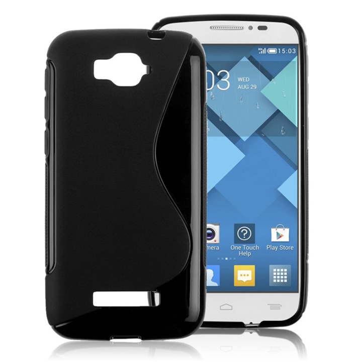 Силиконов гръб VIPCASE S-Line Alcatel Idol 2 mini 6016, Черен