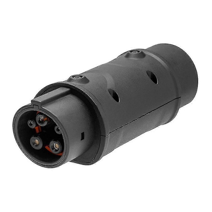 Adaptor de incarcare pentru masini electrice, tip 2 la J1772, 16A/32A, IP54, negru