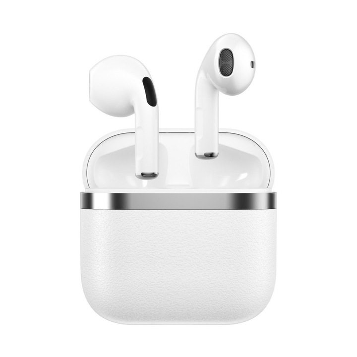 Casti Bluetooth 5.4 | Reducere Noise Cancelling | 30h Autonomie |Sunet HIFI de inalta fidelitate, Alb