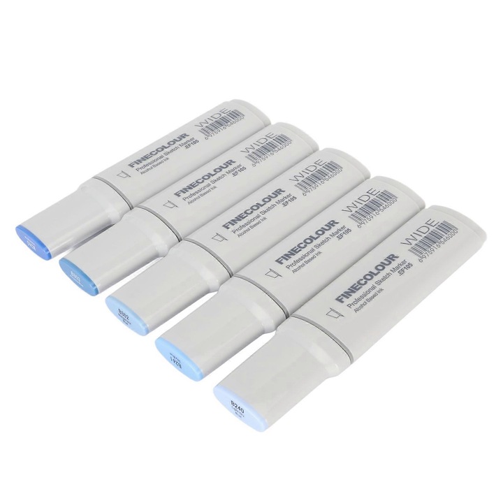 5 db Jumbo marker készlet, SZÉLES, egyenletes tintafelszívódás, környezetbarát, többszínű