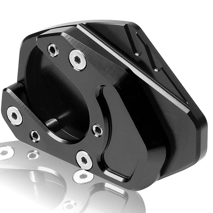 Placa de extindere kickstand pentru motocicleta KTM 690 Enduro R, aluminiu, negru