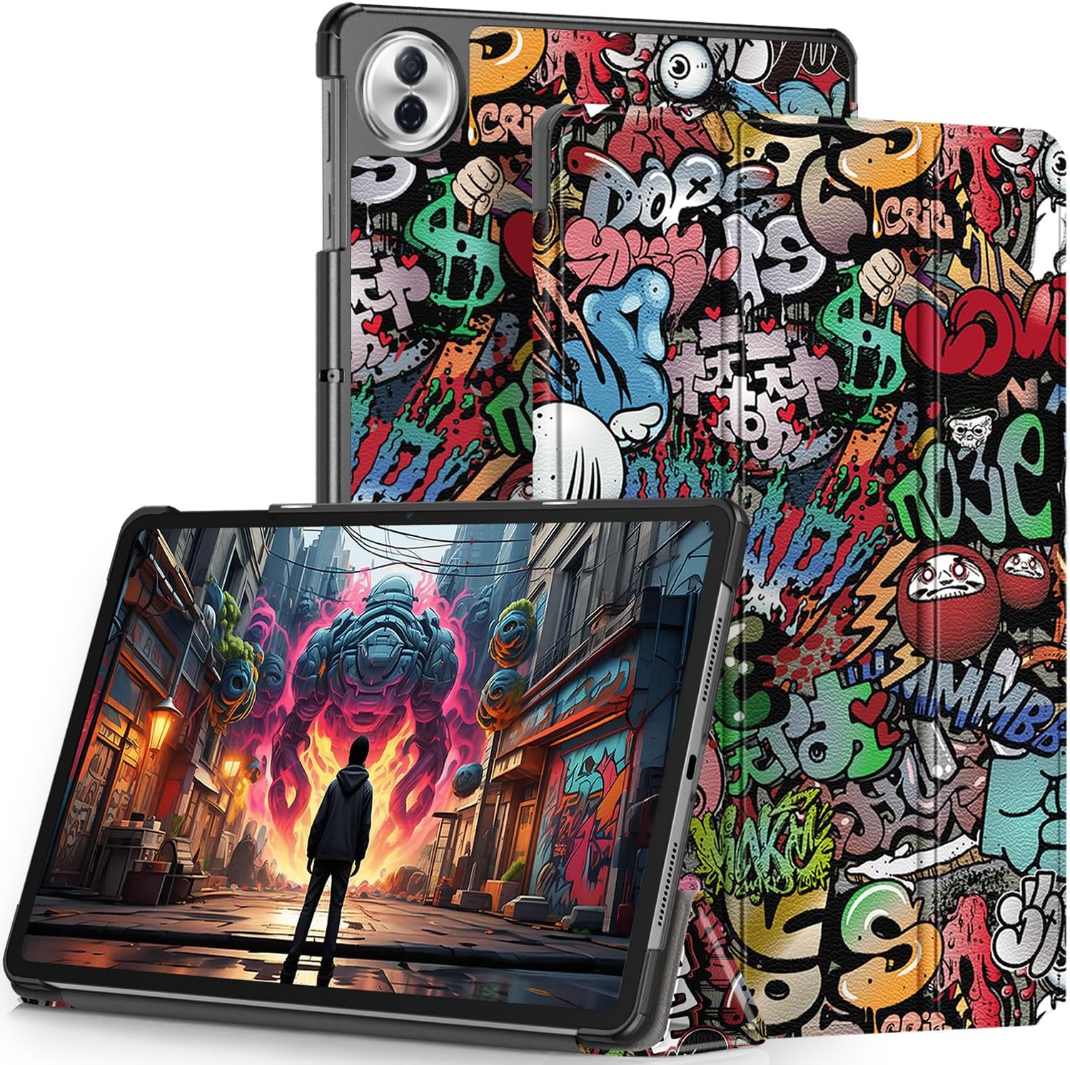 Husa pentru Honor Pad 10 12.1 inch tip stand functie sleep/wake-up si inchidere magnetica, protectie 360 - Urban Vibe