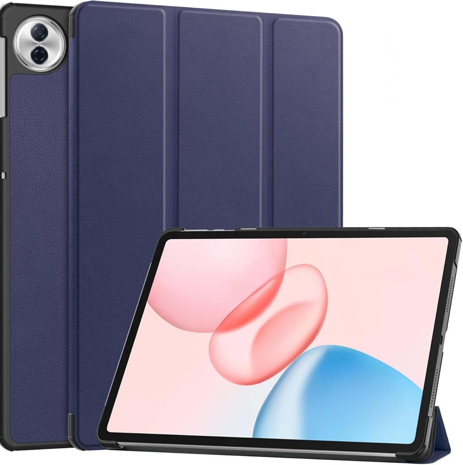 Husa pentru Honor Pad 10 12.1 inch tip stand functie sleep/wake-up si inchidere magnetica, protectie 360 - albastru