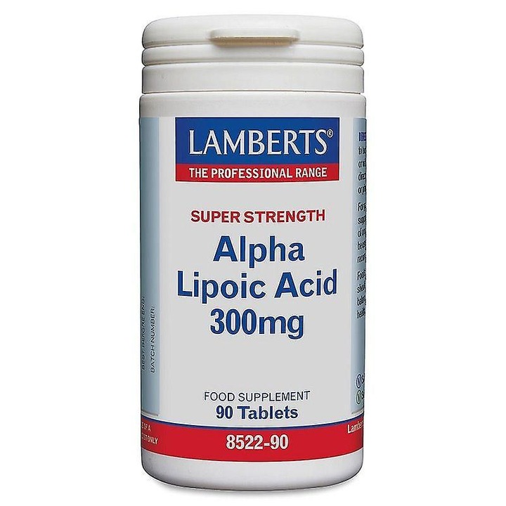 Supliment alimentar Lamberts Lipoic 300mg, 90 tablete