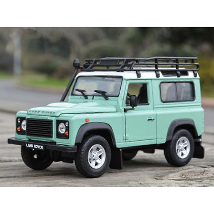Masinuta, 1/24 Land Rover, albastru, set 1pc model din aliaj