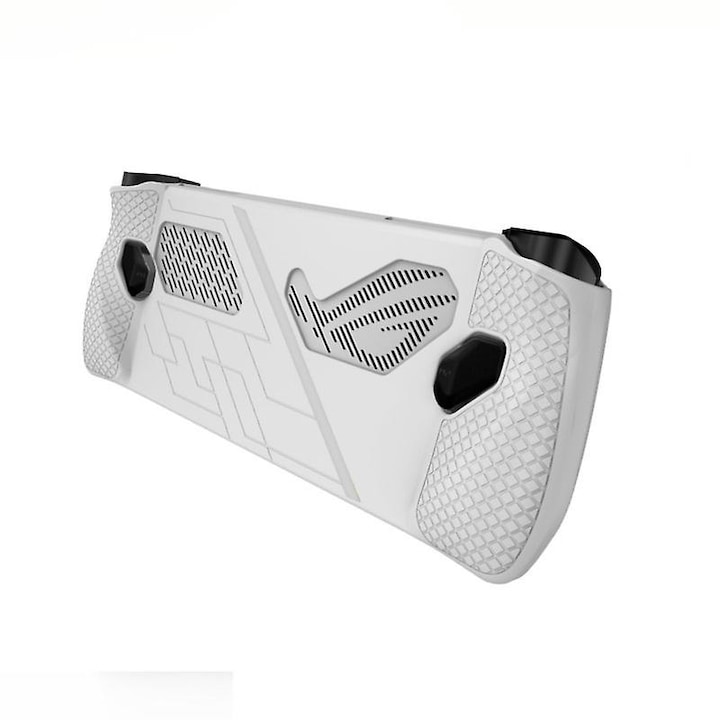 Carcasa protectoare din silicon moale pentru consola de jocuri ASUS ROG Ally, neagra/ alba